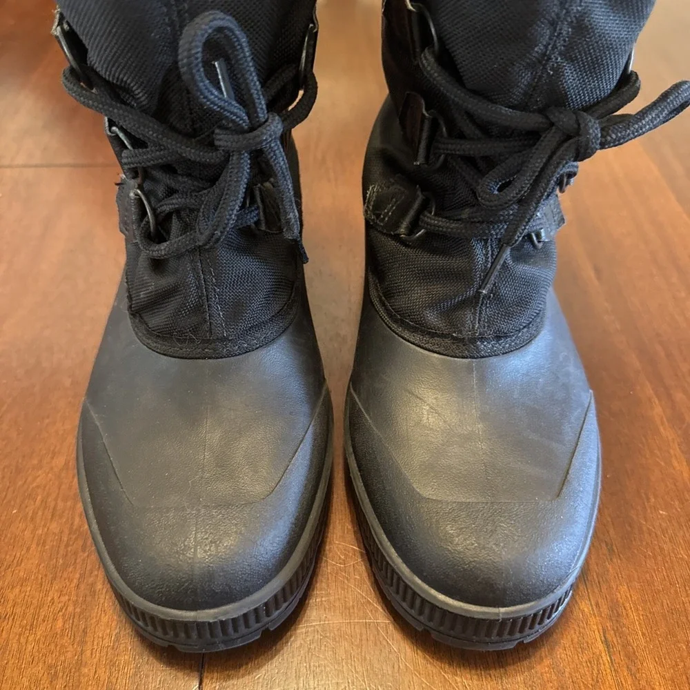Vintage Sorel Kaufman Canada Winter Boots Mens 10 Black Pac Boots Felt‎ Lined